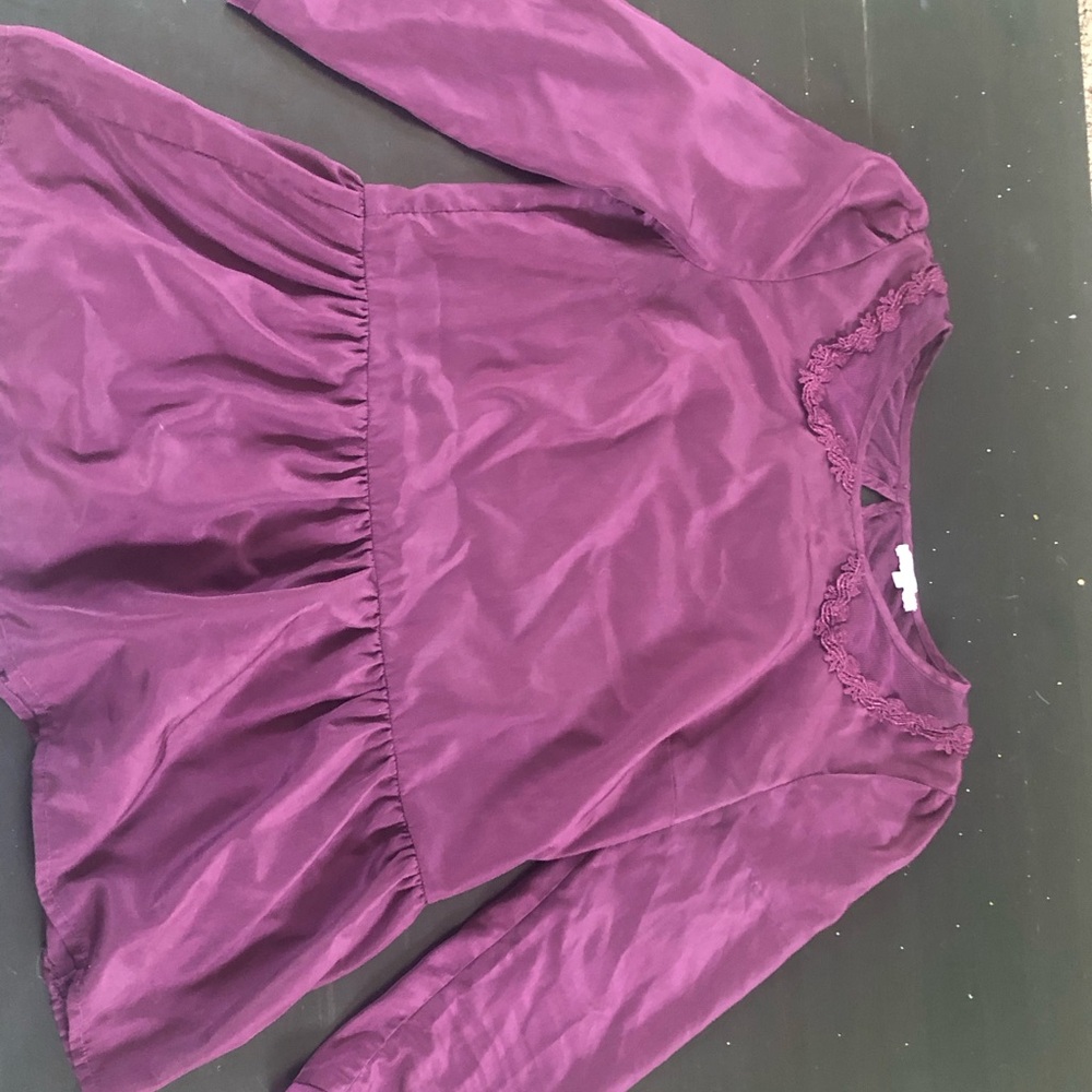 Elegant Purple Women's Blouse